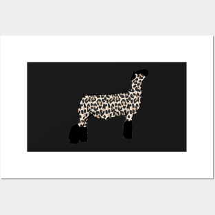 Cheetah Print Market Wether Lamb Silhouette 2 - NOT FOR RESALE WITHOUT PERMISSION Posters and Art